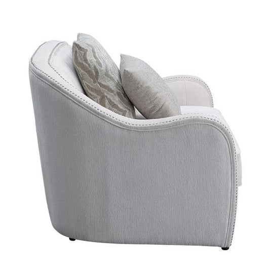 Mahler - Loveseat With 4 Pillows - Beige Linen
