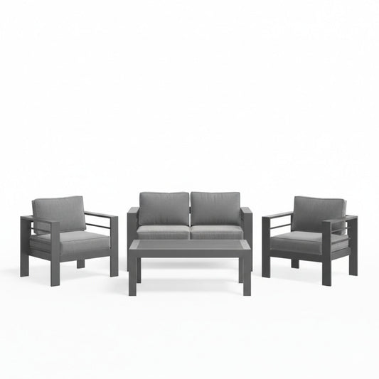 Outdoor Patio Set All-Weather With Thick Cushions