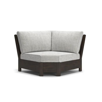 Mesa Valley - Corner With Cushion - Light Gray / Dark Brown