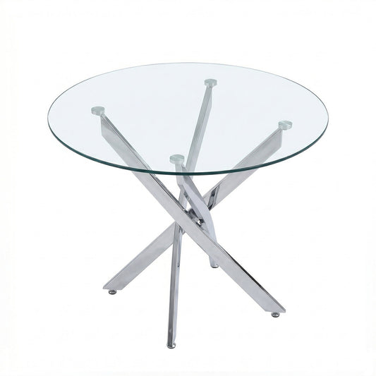 Round Dining, Kitchen Table For Dining Room - Chrome