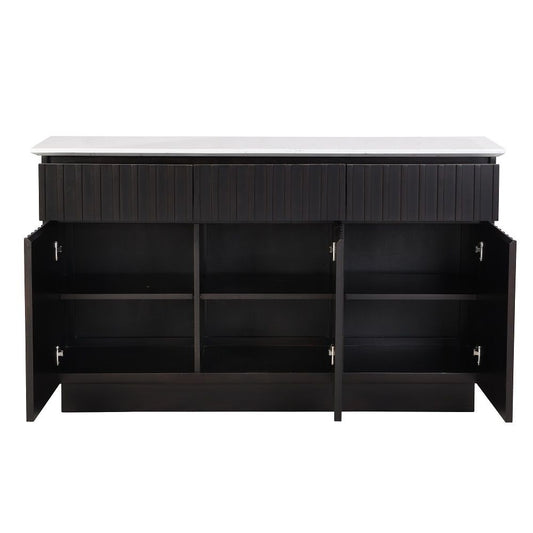Jaramillo - Server - Engineering Marble Top & Black
