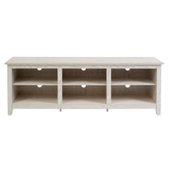 Modern Transitional 3 Shelf Open Storage 70" TV Stand For 80" TVs