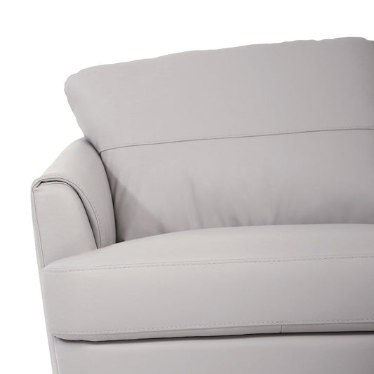 Helena - Sofa - Pearl Gray Leather