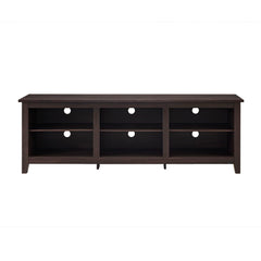 Modern Transitional 3 Shelf Open Storage 70" TV Stand For 80" TVs