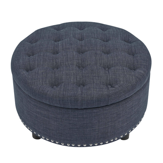 Tufted Storage Ottoman With Upholstery