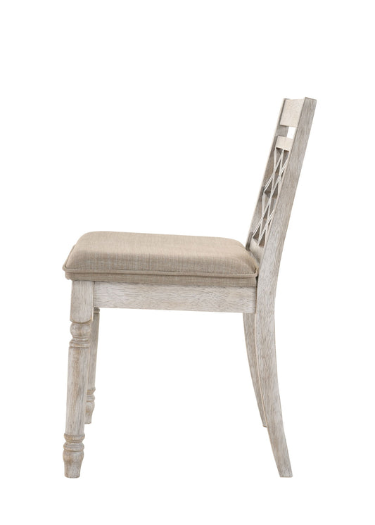 Havanna - Wide Chair With Cushion (Set of 2) - Off White