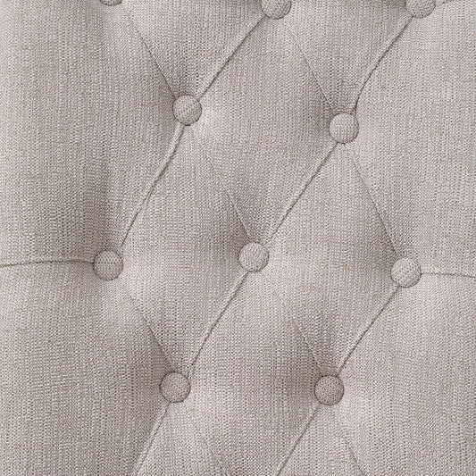 Yabeina - Side Chair (Set of 2) - Beige Linen & Gray