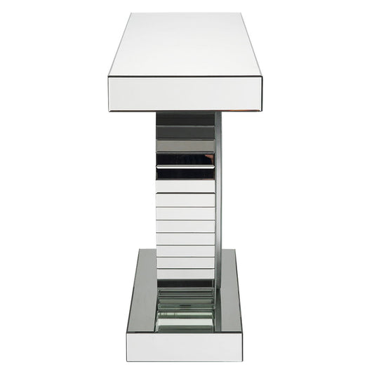 Nysa - 47"L Console Table - Mirrored & Faux Crystals