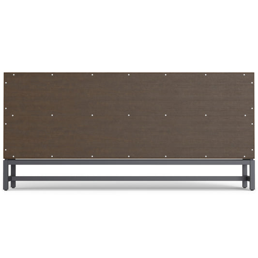 Banting - Low Wide Bookcase - Walnut Brown