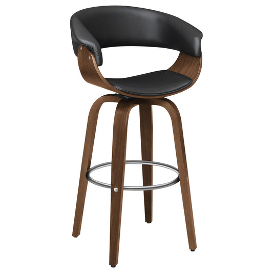 Swivel Bar Stool Elegant Design With Upholstery
