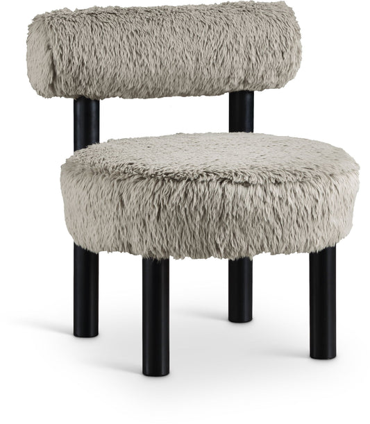 Ambre - Vegan Shearling Fabric Upholstered Accent Chair