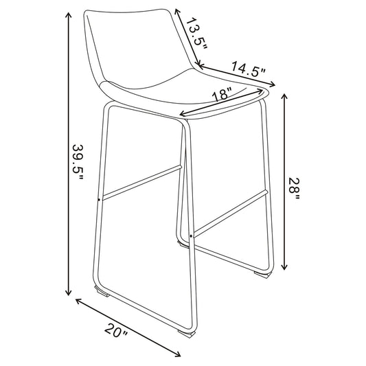 Armless Stools (Set of 2)