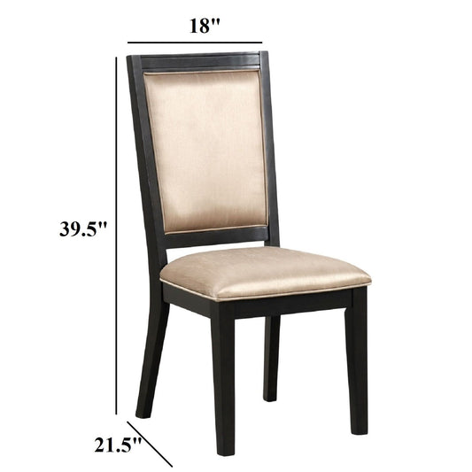 Dining Chairs With Accent Trim (Set of 2) - Espresso