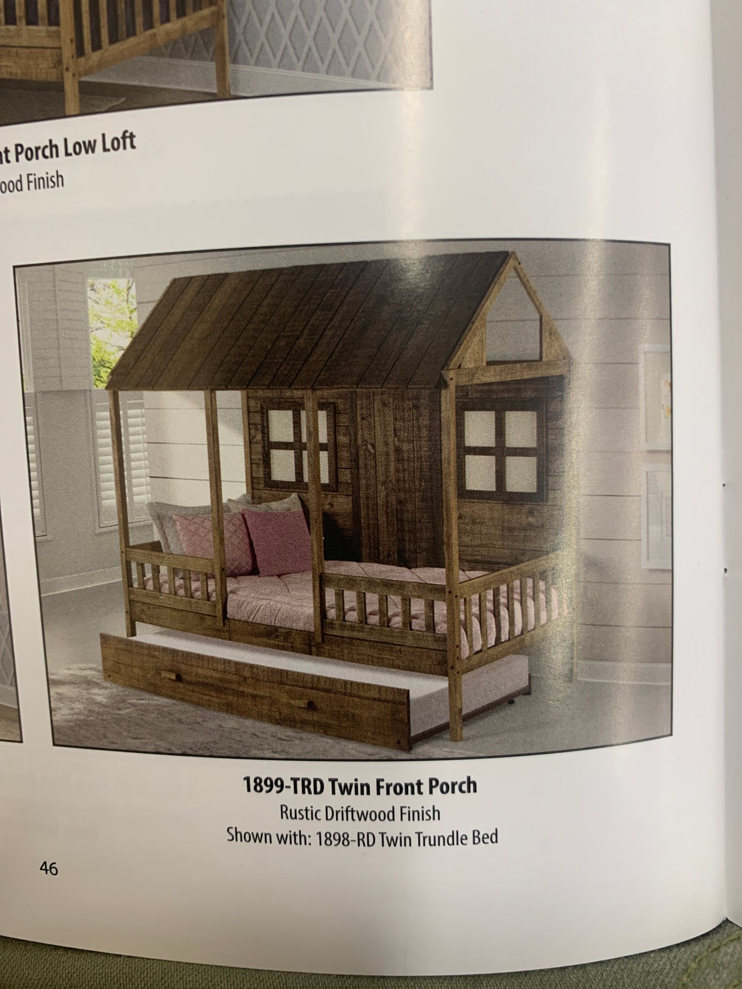 1899A-TRD-Twin Front Porch Bed 5pc