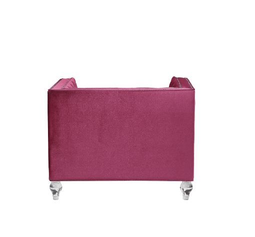 Heibero - Chair (Same Lv01402) - Burgundy Velvet