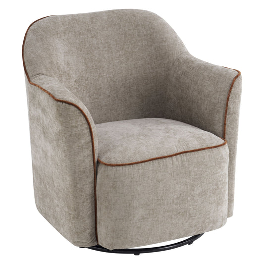 360° Swivel Accent Chair With Flared Arms