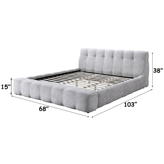 Hannah - Queen Upholstered Bed - Gray
