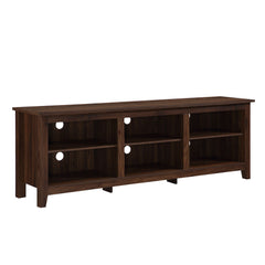 Modern Transitional 3 Shelf Open Storage TV Stand