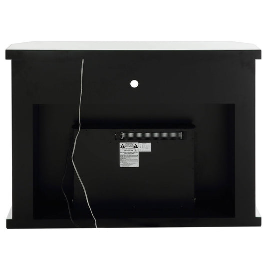 Noralie - 51" Fireplace With LED - Mirrored & Faux Diamonds