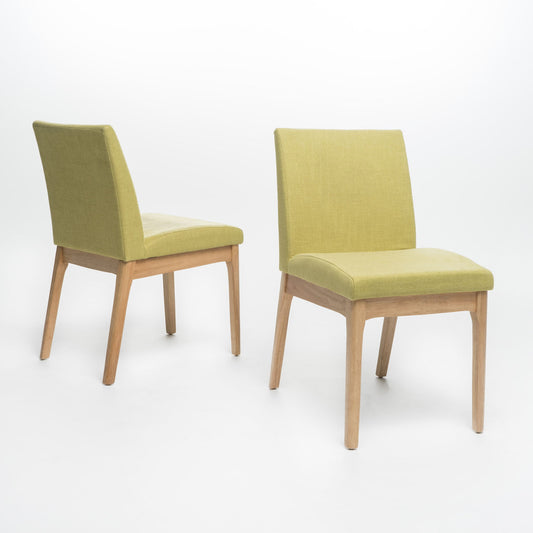 Contemporary Fabric Comfort Dining Chairs (Set of 2)