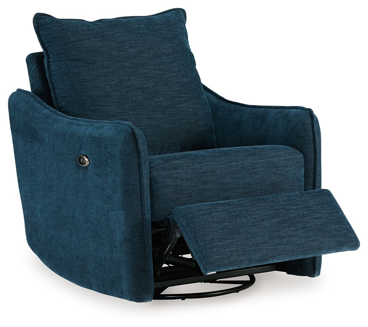 Mcburg - Swivel Power Recliner - Navy