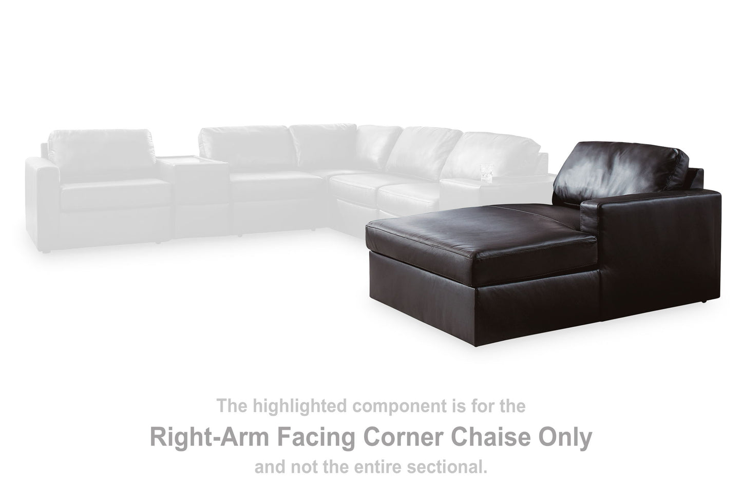 Modmax II - RAF Corner Chaise - Black