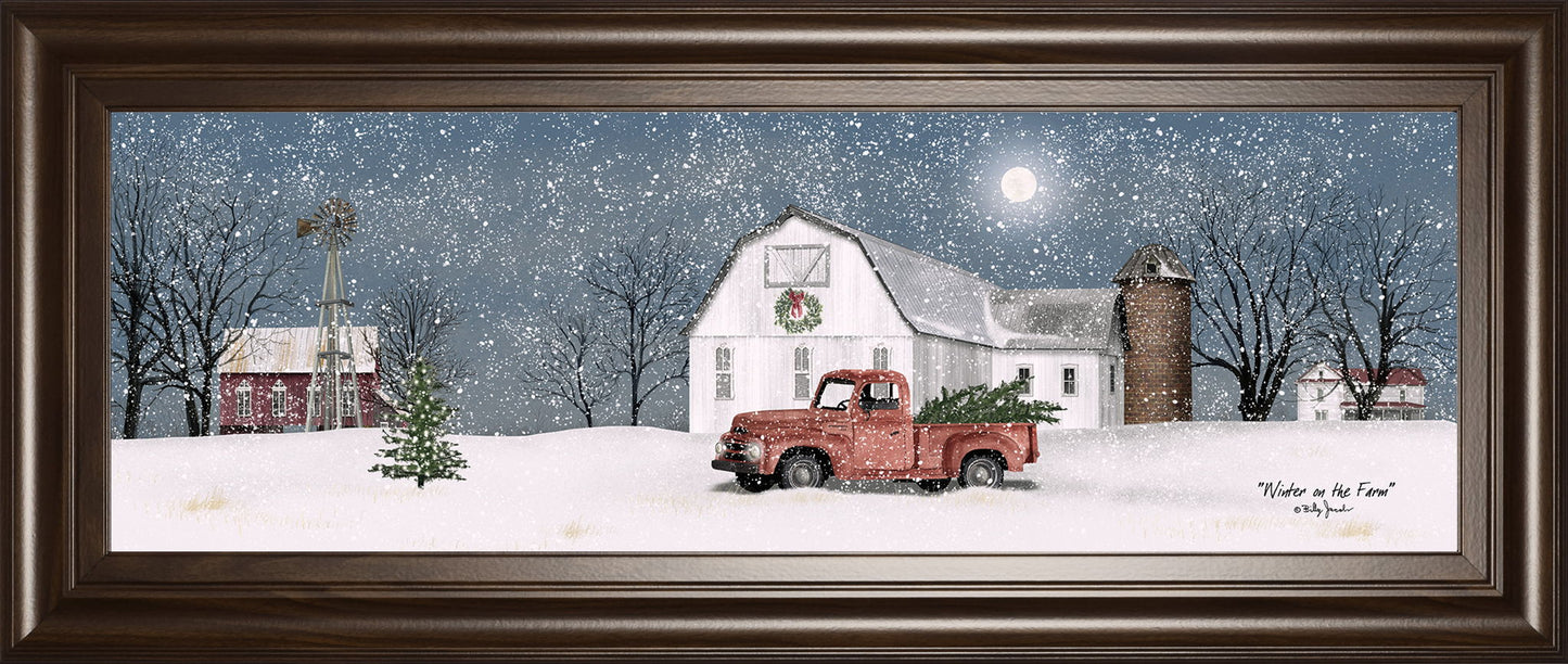 Winter On The Farm By Billy Jacobs - White