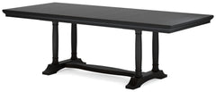 Welltern - Rect Dining Room Ext Table - Black
