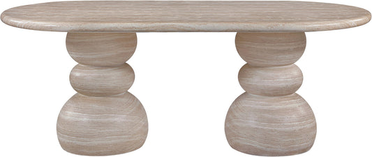 Navo - Indoor/Outdoor Dining Table - Travertine