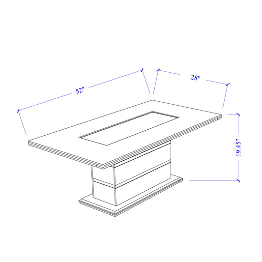 Ariya - Coffee Table - Dark Gray