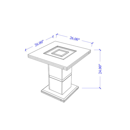 Ariya - End Table - Black