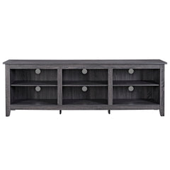Modern Transitional 3 Shelf Open Storage 70" TV Stand For 80" TVs