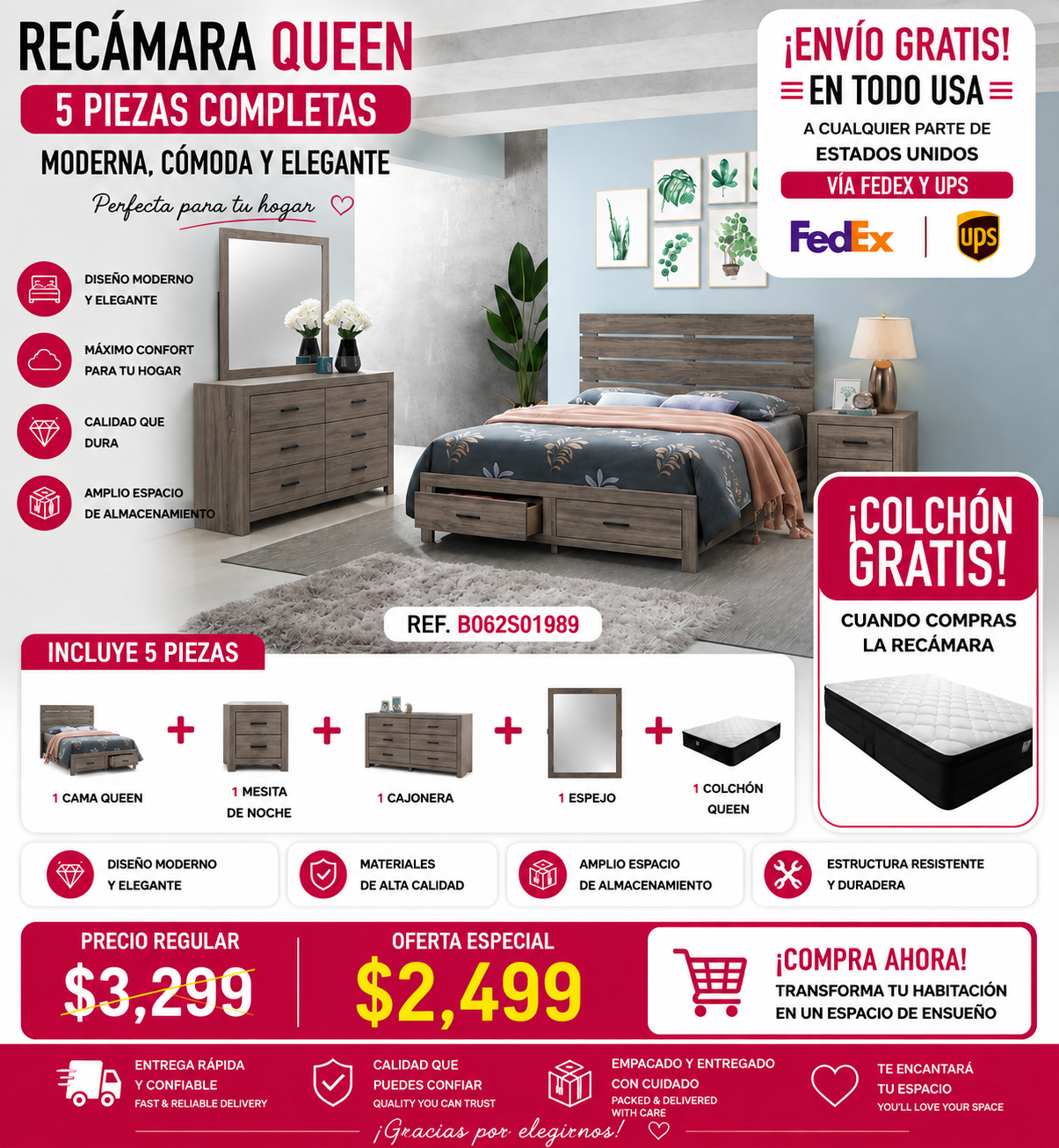 RECAMARA QUEEN-B062S01987