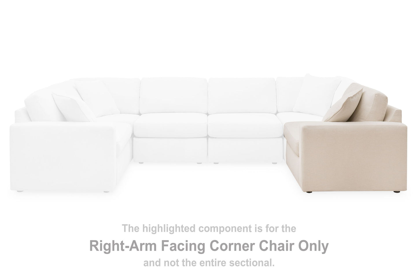 Modmax - Raf Corner Chair - Oyster
