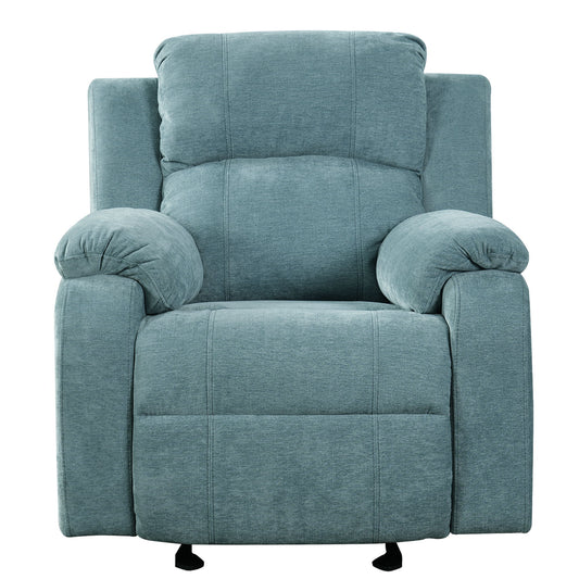 Upholstered Manual Recliner Chair With 3 Adjustable Backrest Positions