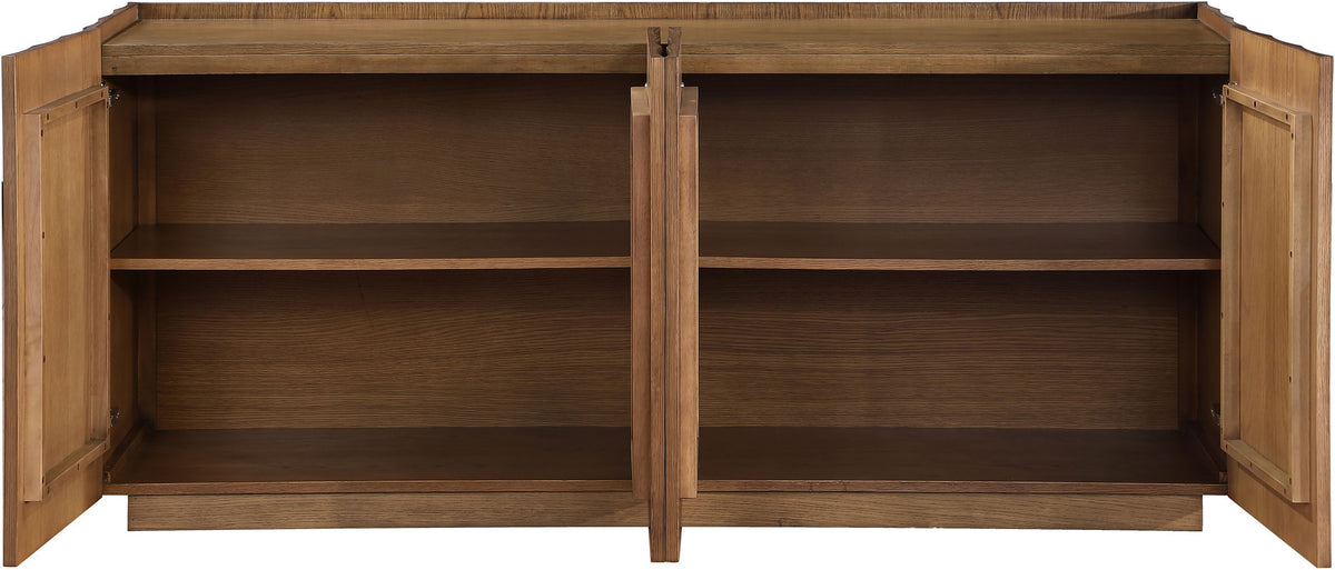 Swoon - Oak Veneer And Solid Wood Sideboard / Buffet - Brown