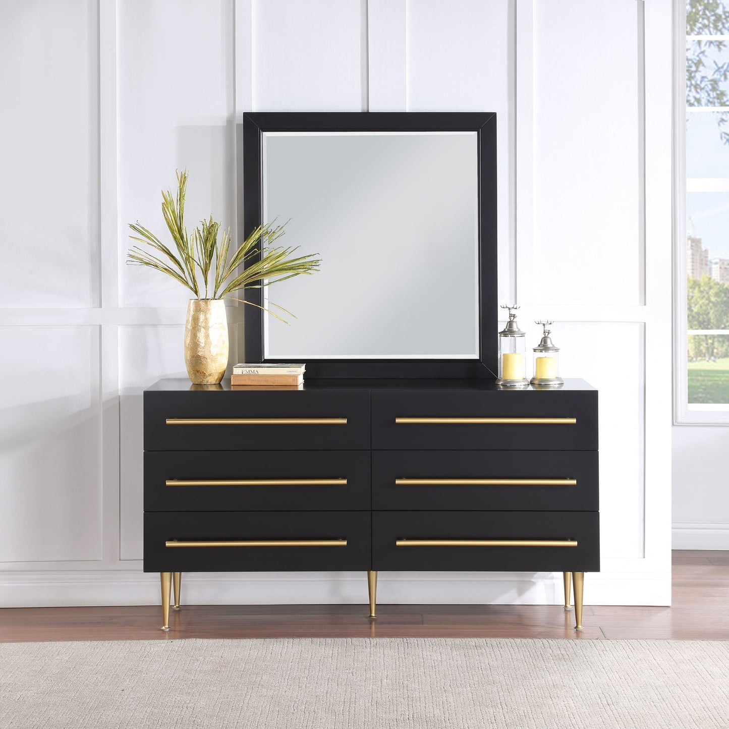 Marisol - Mirror - Black