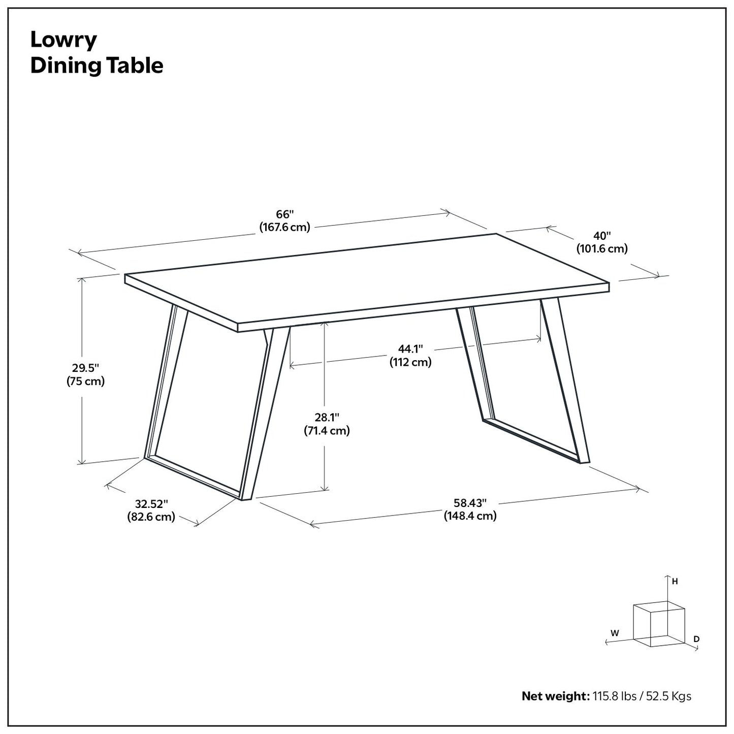 Lowry - Handcrafted Square Dining Table