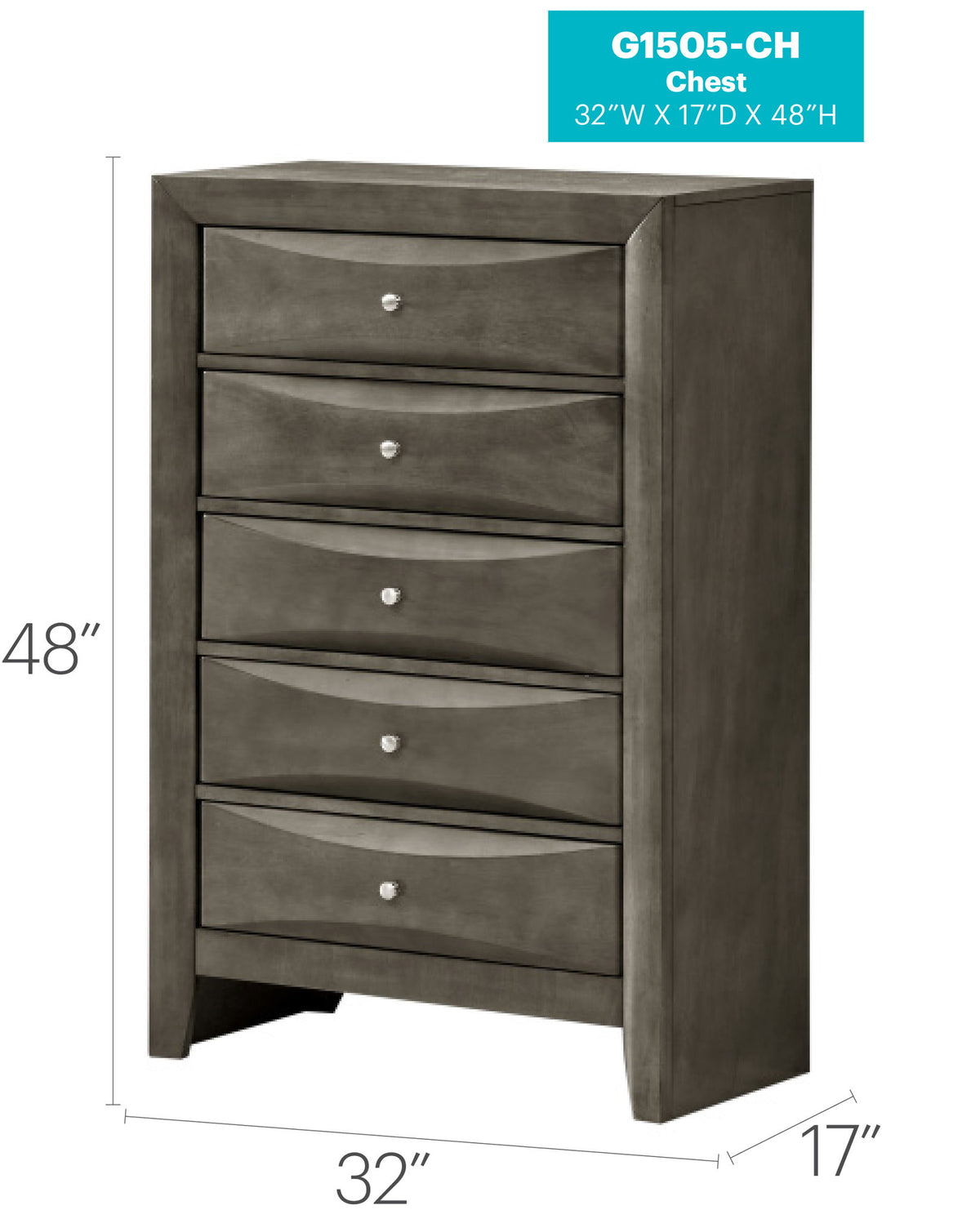 Marilla - Chest - Gray