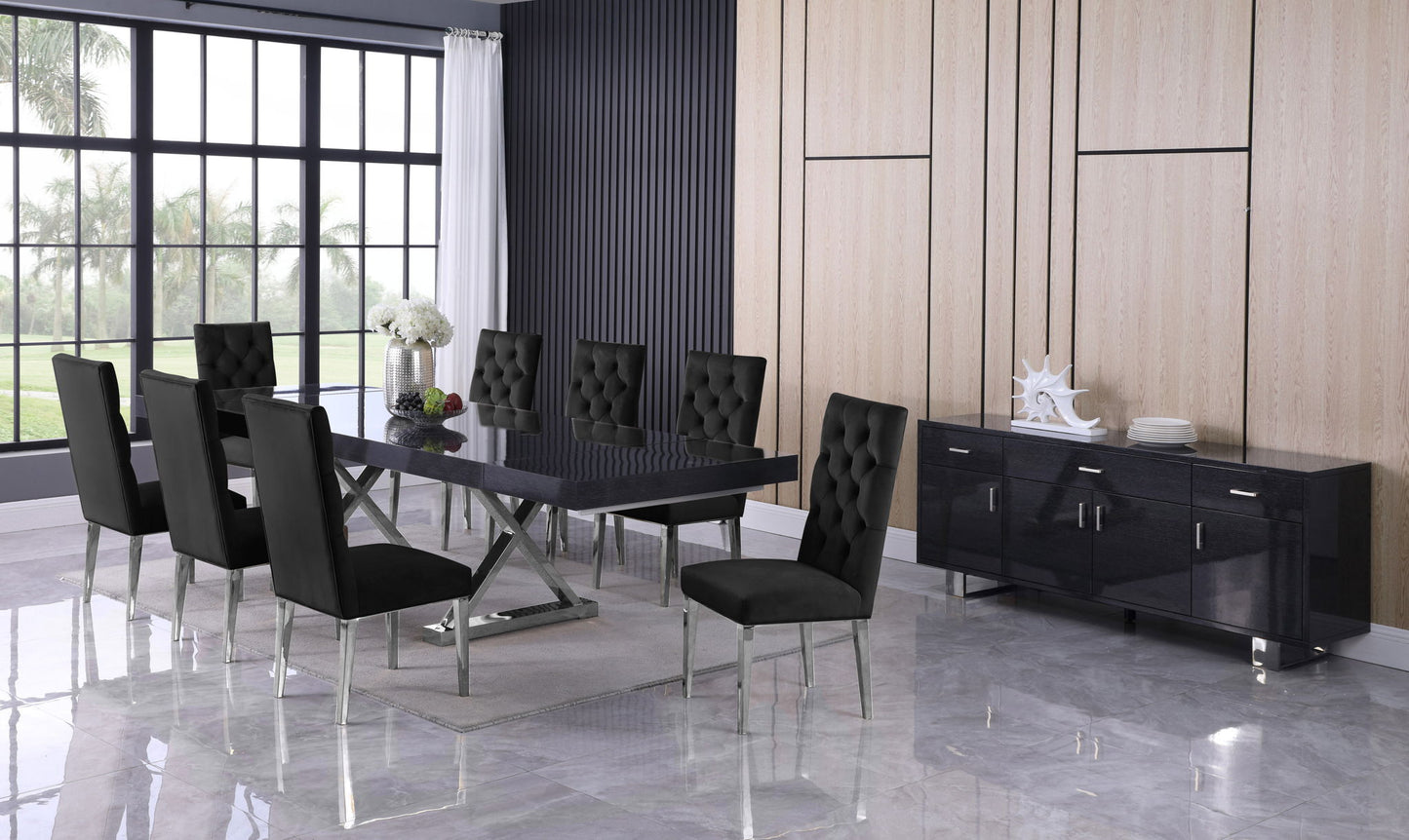 Excel - Oak Wood Extendable Dining Table - Rich Gray