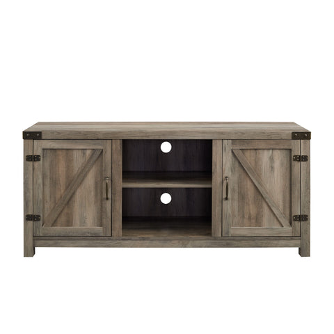 Farmhouse Barn Door TV Stand For TVs Up To 65"