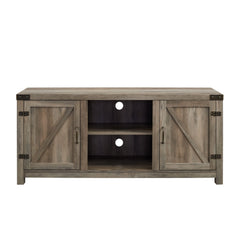 Farmhouse Barn Door TV Stand For TVs Up To 65"