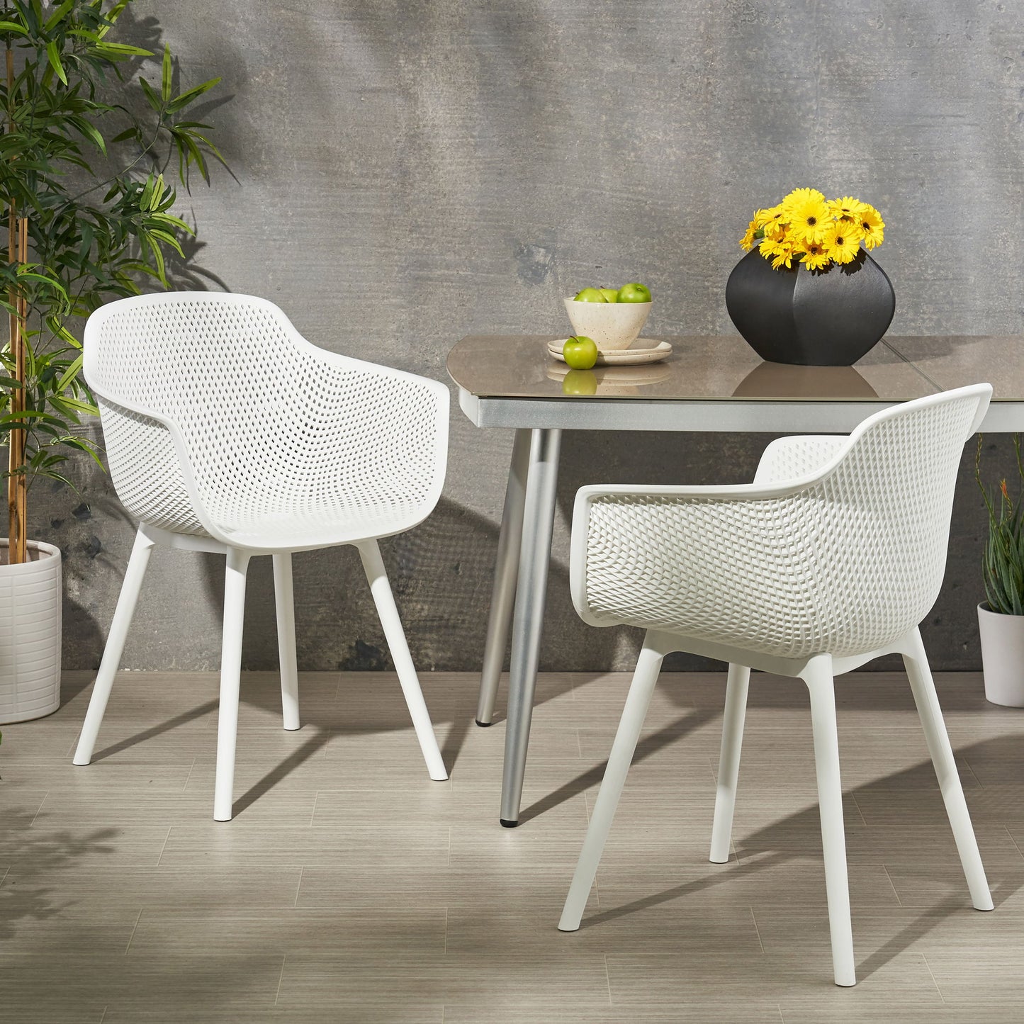 Lotus - Chair (Set of 2) - White