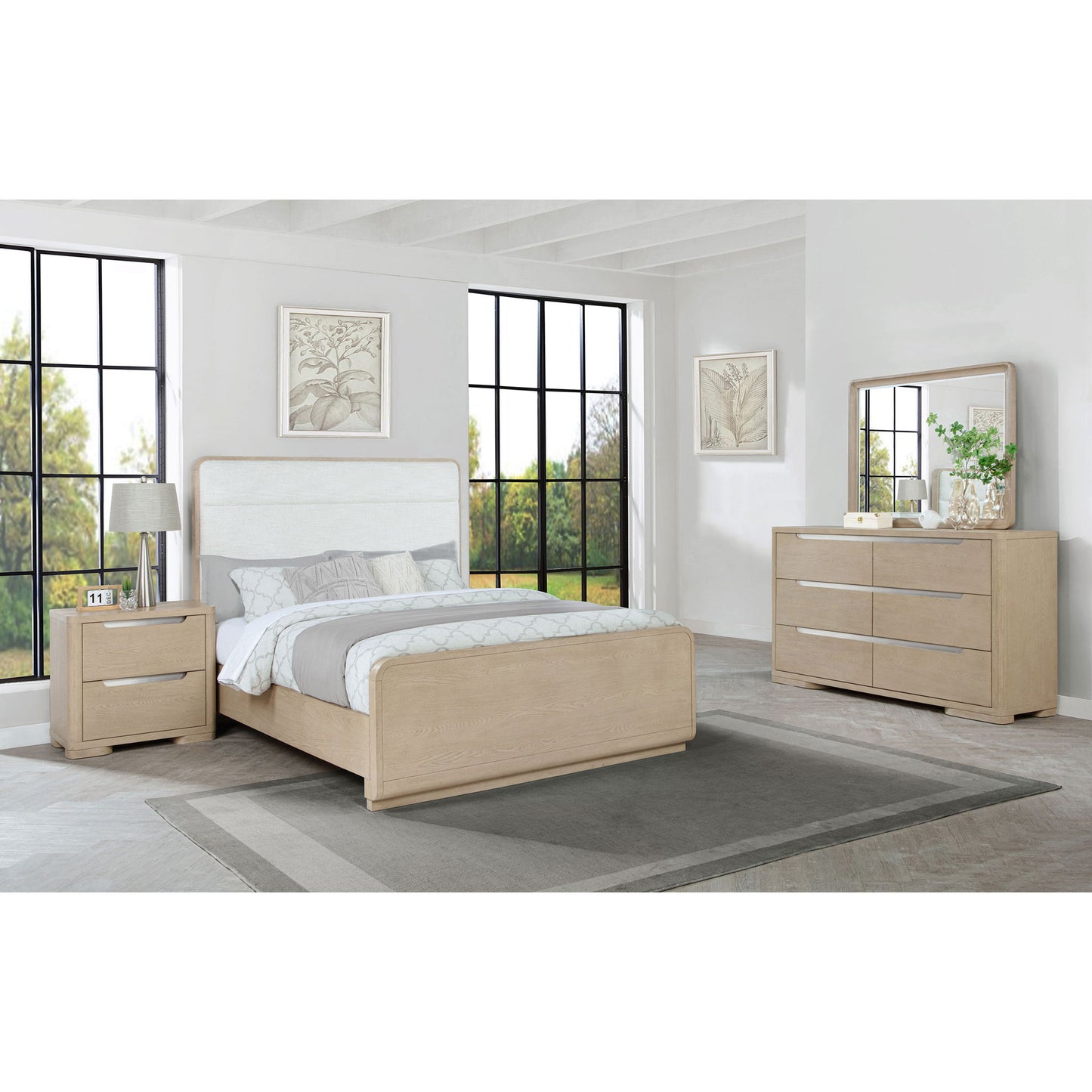 Mirador - Bedroom Set With Upholstered Headboard