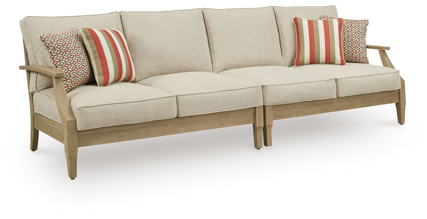 Clare View - RAF/LAF Loveseat With Cush (Set of 2) - Beige