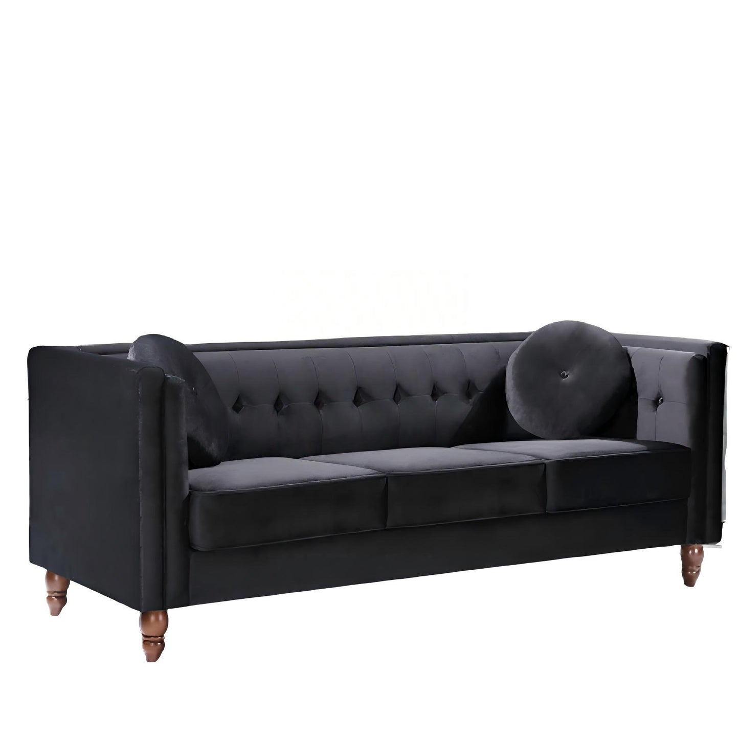 Chesterfield Sofa With Square Arms For Living Room