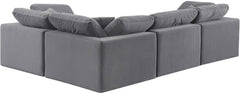 Comfy - 4 Piece Velvet Modular Sectional