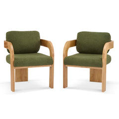 Dining Chairs With Pillow Back (Set of 2)