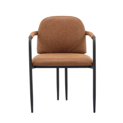 Modern Dining Chair Set With Durable Iron Frame And Comfortable Fabric Upholstery