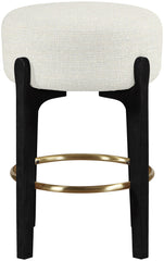 Torino - Backless Counter Stool With Brushed Black Base (Set of 2)